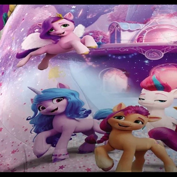 NWT My Little pony Full size sheet comforter set sheets bedspread kids birthday - Picture 9 of 10